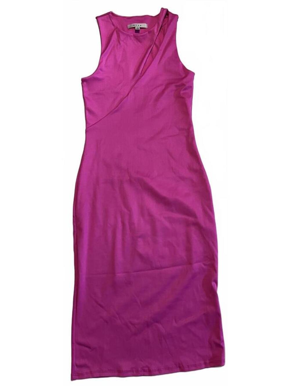 Gaze Pink Sleeveless Bodycon Midi Dress XS